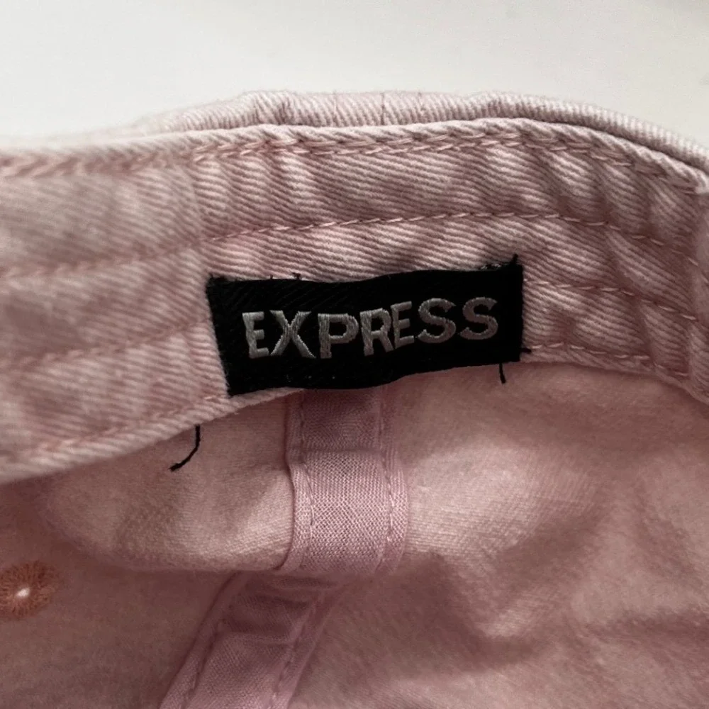 Express Women's Baseball‎ Cap Hat Light Pink Champagne Problems Embroidered